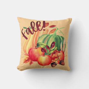 Coussin Couleurs Expressives de l'Oreiller d'Automne