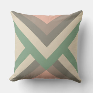 Coussin Couleurs Pastel Géométriques Chic Modernes