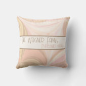 Coussin Couleurs pastel personnalisées Nom Date Inspiratio (Verso)