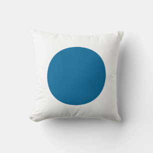 Coussin Couleurs rondes - bleu et blanc du désert