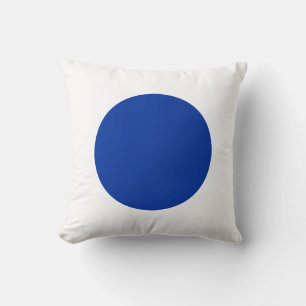 Coussin Couleurs rondes - bleu marine et blanc