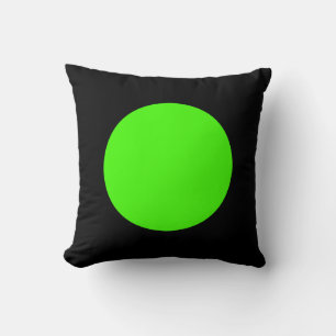 Coussin Couleurs rondes - Chartreuse et noir
