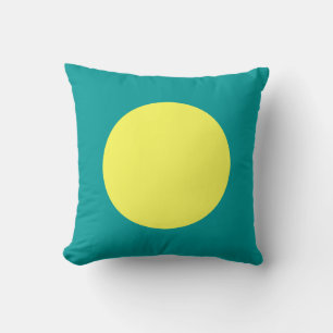 Coussin Couleurs rondes - Lt Jaune et Vert Océan