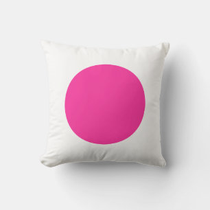 Coussin Couleurs rondes - Rose et blanc chauds