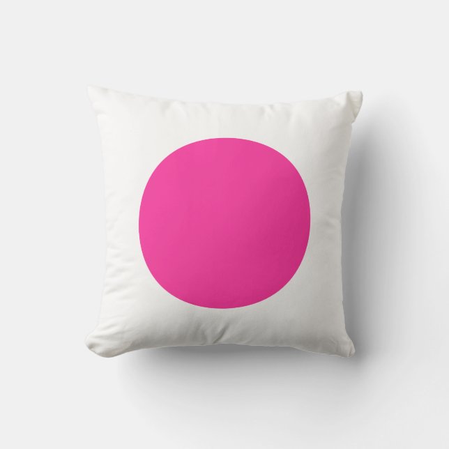 Coussin Couleurs rondes - Rose et blanc chauds (Recto)