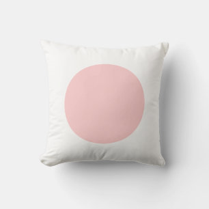 Coussin Couleurs rondes - Rose et blanc doux