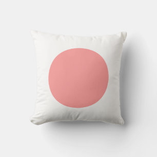 Coussin Couleurs rondes - Rose et blanc doux