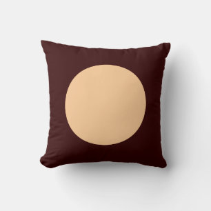 Coussin Couleurs rondes - Sable et noix