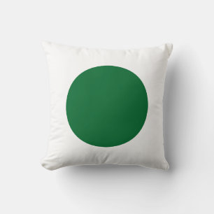 Coussin Couleurs rondes - Vert et blanc de la forêt