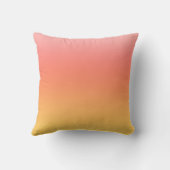 Coussin Couleurs simples - Jaune à Misty Pink ombre (Verso)