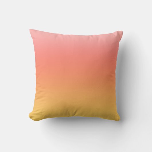 Coussin Couleurs simples - Jaune à Misty Pink ombre (Recto)