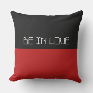 Coussin Couleurs simples RED & votre texte