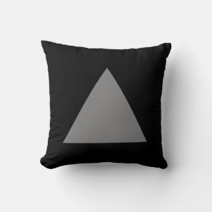 Coussin Couleurs triangles - 50pc Gris avec noir