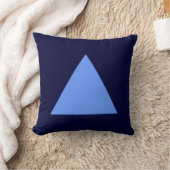 Coussin Couleurs triangles - Bleu bébé avec Dk Navy (Couverture)