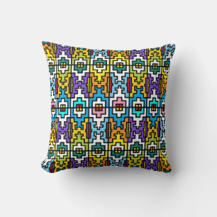 Coussin Couleurs vives motif africain