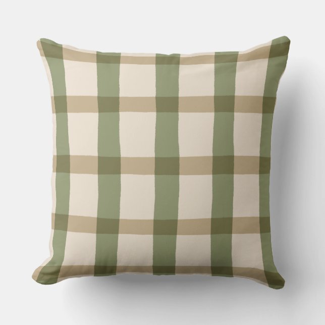 Coussin Country Cottage Plaid (Recto)