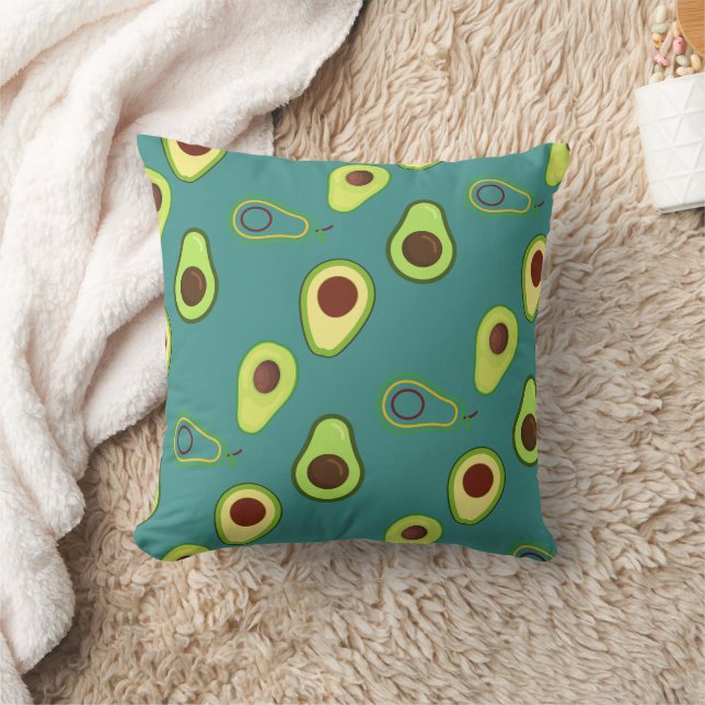 Coussin Coupe Avocado été Vert dégradé Motif (Couverture)