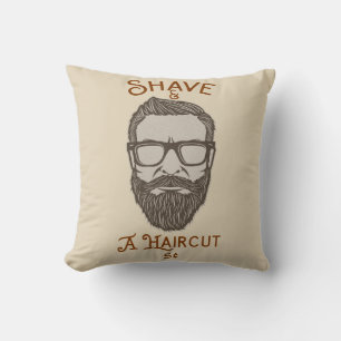 Coussin Coupe & Coiffure Graphisme De Barbier Rétro