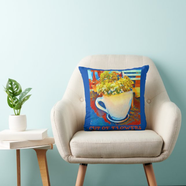 Coussin Coupe De Fleurs Planteur De Café Mug (Chaise)