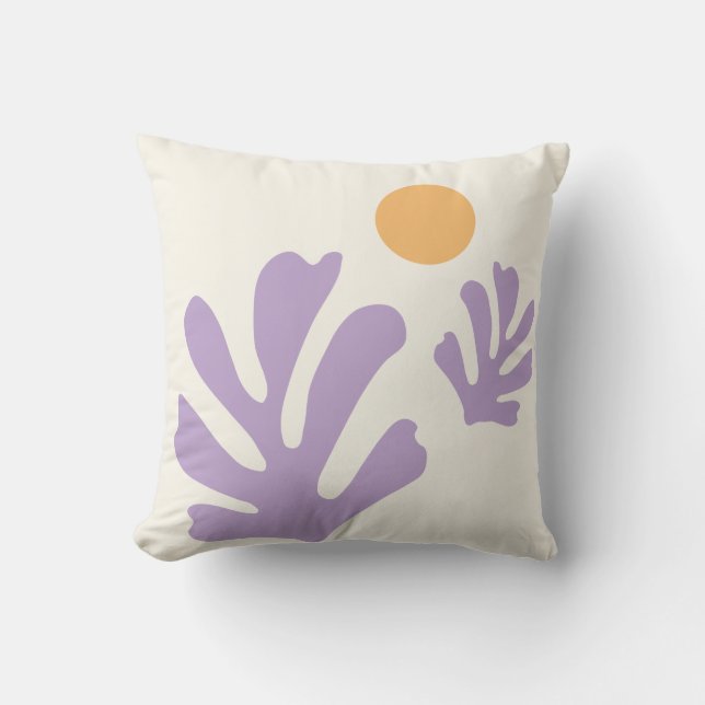 Coussin Coupe De La Feuille Et Du Soleil Formes Abstraites (Recto)