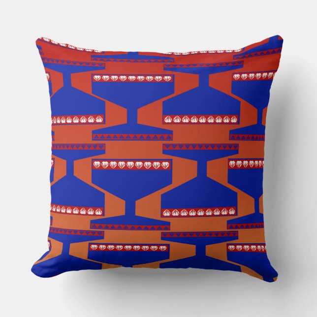 Coussin Coupe du roi à bijoux bleu (Recto)