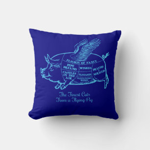 Coussin Coupes de porc volantes