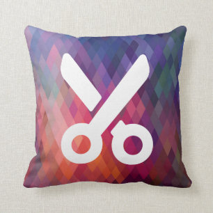 Coussin Coupez le pictogramme de ciseaux