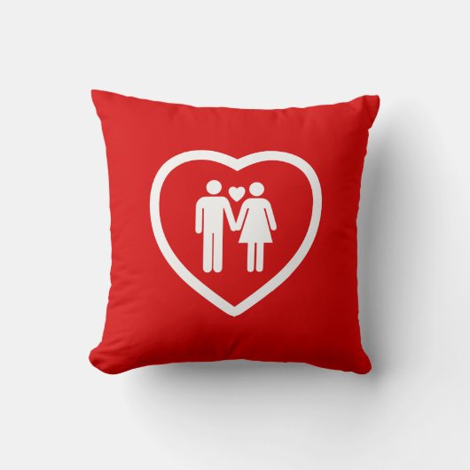 Coussin Couple amoureux (Recto)