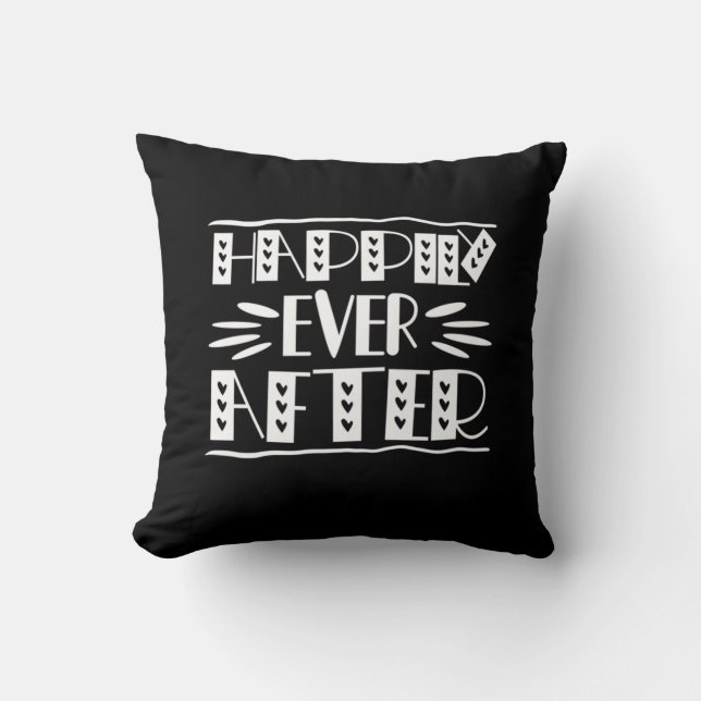 Coussin Couple Art Heureux Jamais Après (Recto)