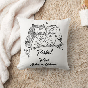 Coussin Couple assorti parfait personnalisé