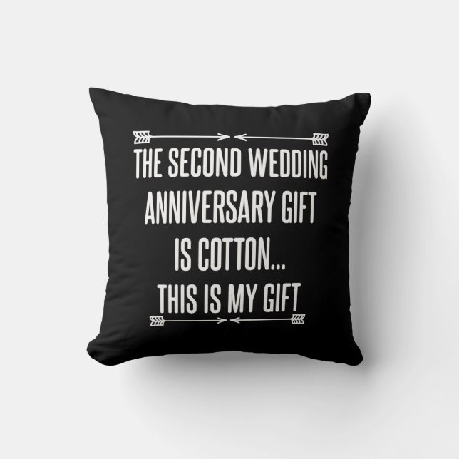 Coussin Couple de 2 ans Mariage (Recto)