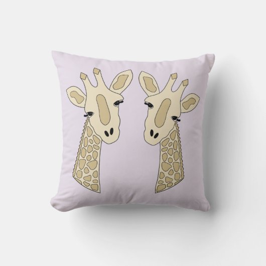 Coussin Couple de girafes (Recto)
