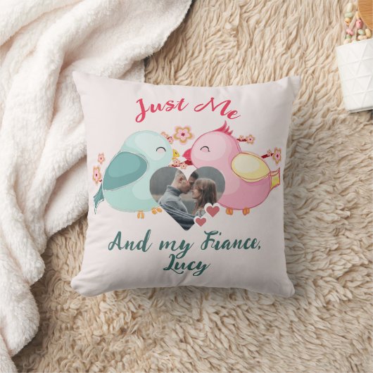 Coussin couple de la Saint-Valentin personnalisé sur mesur (Couverture)