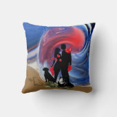 Coussin Couple de Saint Valentin (Verso)