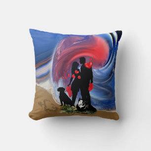 Coussin Couple de Saint Valentin