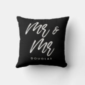 Coussin Couple gay Monsieur et Monsieur moderne personnali (Verso)
