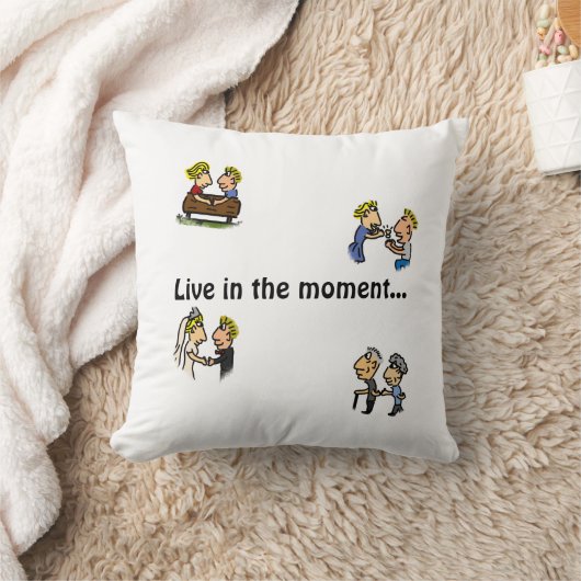 Coussin Couple mignon d'anniversaire 🎉 Vieillir ensemble (Couverture)