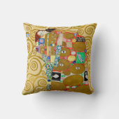 Coussin Couple Nouveau de Gustav Klimt Exaucé (Verso)