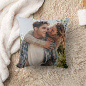 Coussin Couple Photo Votre Propre Deux Image Double Face (Couverture)