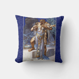 Coussin couple romantique vintage anthony cléopâtre classi