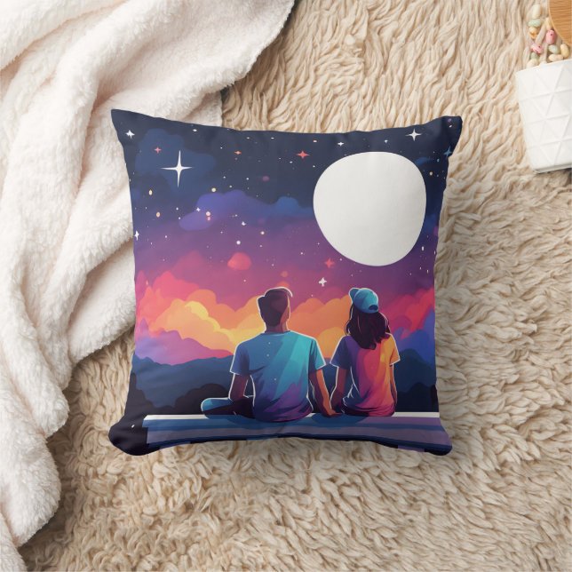 Coussin Couple stargazing (Couverture)