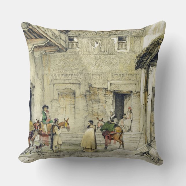 Coussin Cour de la mosquée (Patio de la Mesquita), de ' (Recto)