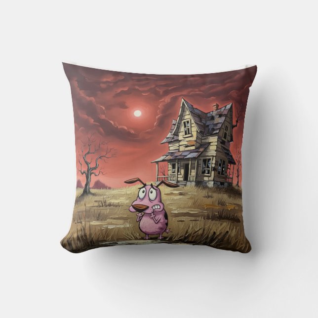 Coussin Courage the cowardly dog pillow (Recto)
