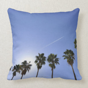 Coussin Courant de jet au-dessus des palmiers