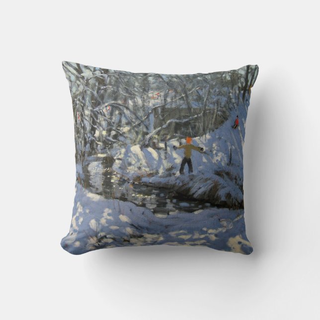 Coussin Courant Derbyshire d'hiver (Recto)