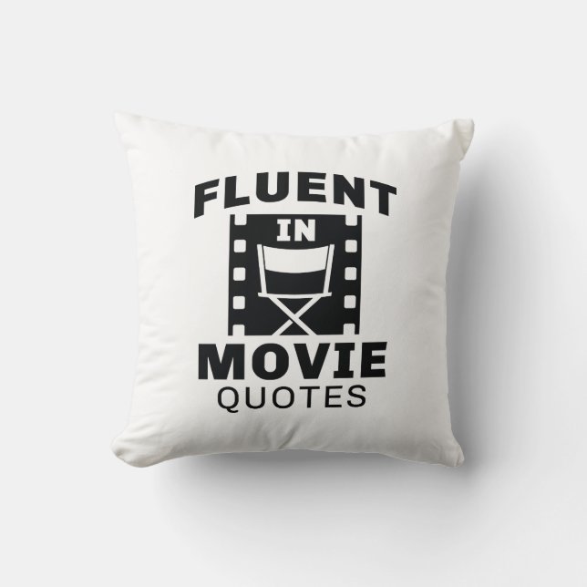 Coussin Courant en citations de films (Recto)