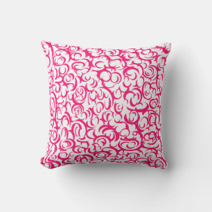 Coussin Courbes rouges