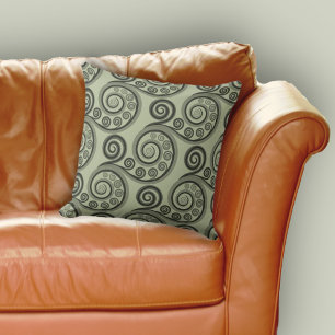 Coussin Courle frontale de la foune grise raffinée