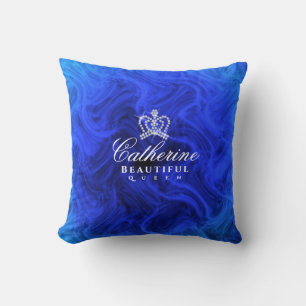 Coussin Couronne brillante Bleu