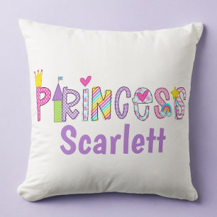 Coussin Couronne de château de princesse mignonne personna